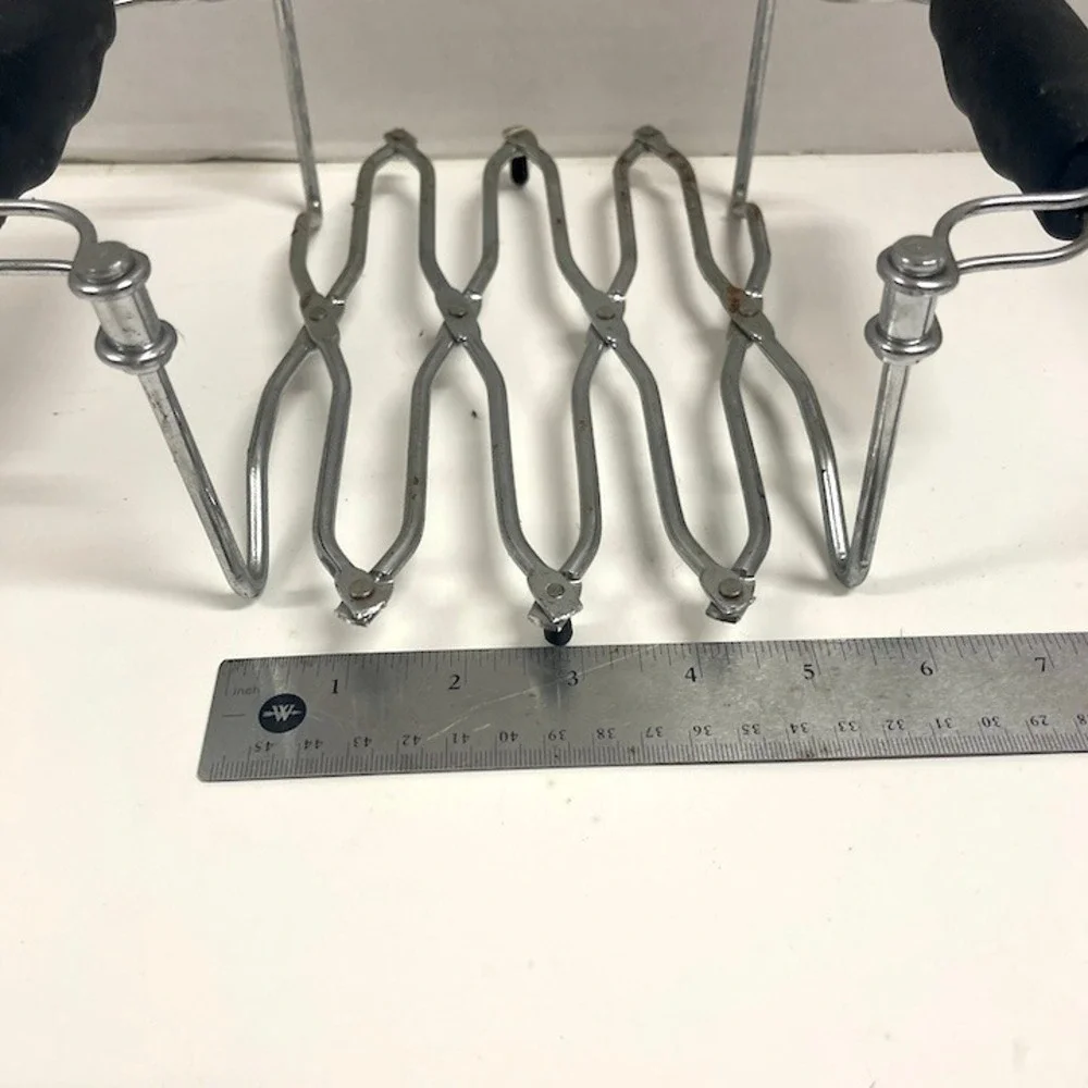 Vintage Norpro Chromed Steel Expanding Trivet & Hot Dish Holder